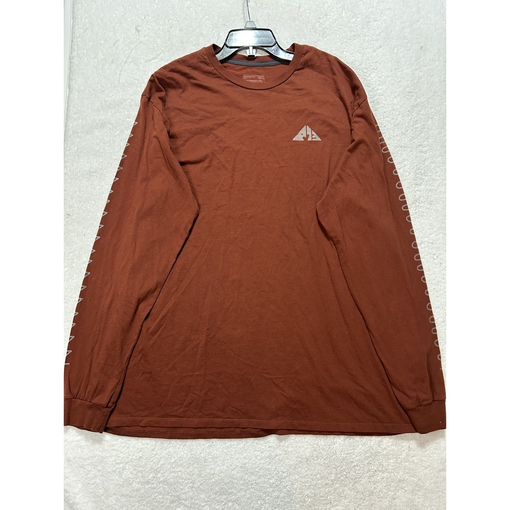 Patagonia Mens Size L Brown Long Sleeve Driftways Organic T Shirt
